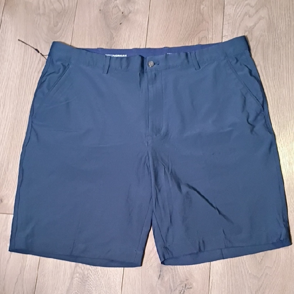 Greg Norman Collection Deep Blue Men's Flat Front Shorts Size 40‎